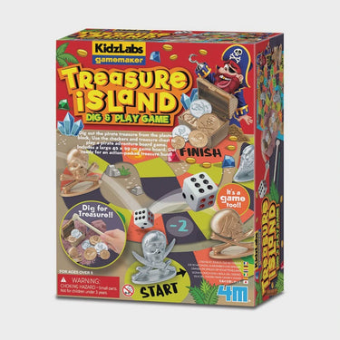 4m stem 4M - KIDZLABS GAMEMAKER - TREASURE ISLAND DIG & PLAY GAME